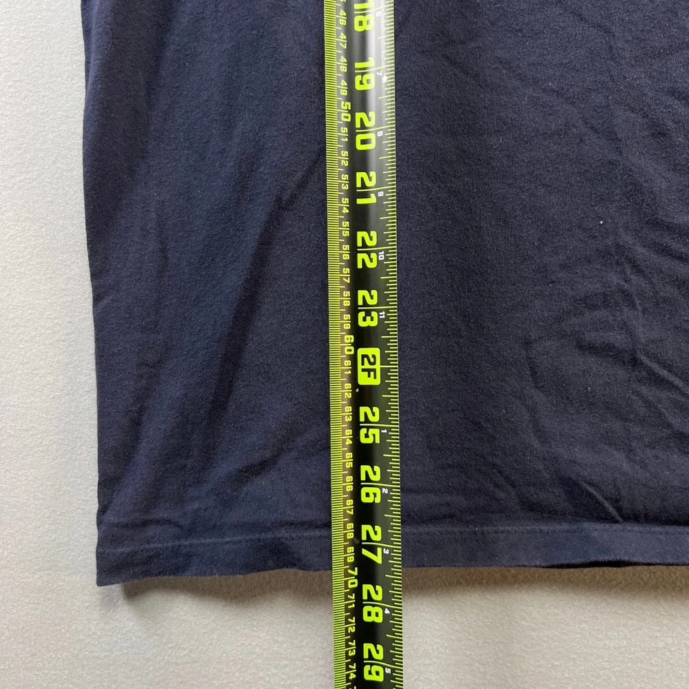 The North Face Usa Box T Shirt Mens Large Navy Cotton Regular Fit Short Sleeve